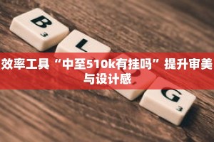 效率工具“中至510k有挂吗”提升审美与设计感