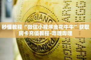 秒懂教程“微信小程序金花牛牛”获取房卡充值教程-哔哩哔哩