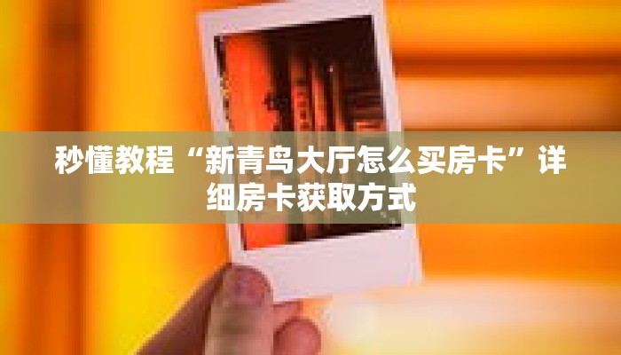 秒懂教程“新详心怎么买房卡”获取房卡充值教程-哔哩哔哩