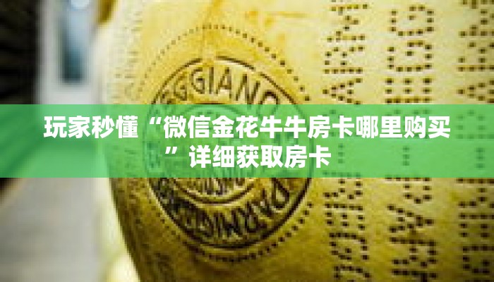 玩家秒懂“微信金花牛牛房卡哪里购买”详细获取房卡
