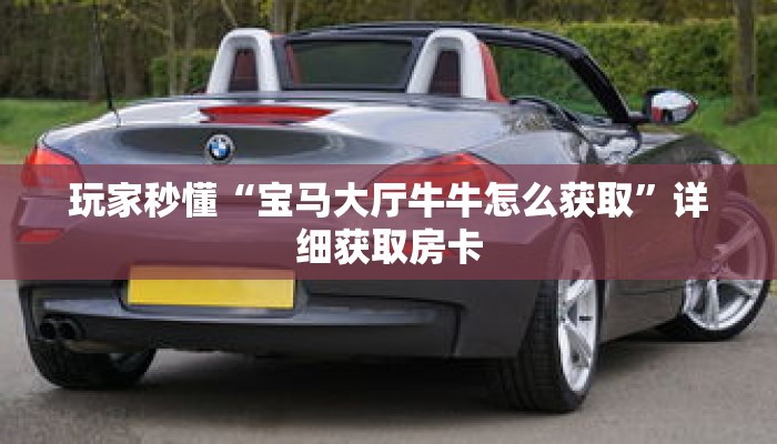 玩家秒懂“宝马大厅牛牛怎么获取”详细获取房卡