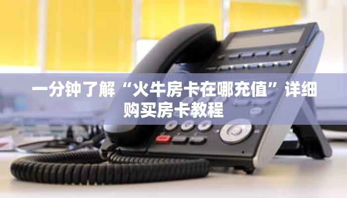 一分钟了解“火牛房卡在哪充值”详细购买房卡教程