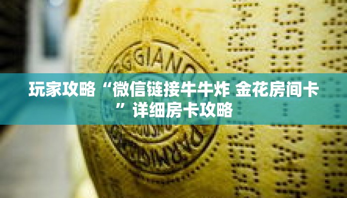 玩家攻略“微信链接牛牛炸 金花房间卡”详细房卡攻略